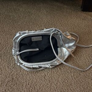 Silver Women evening clutch